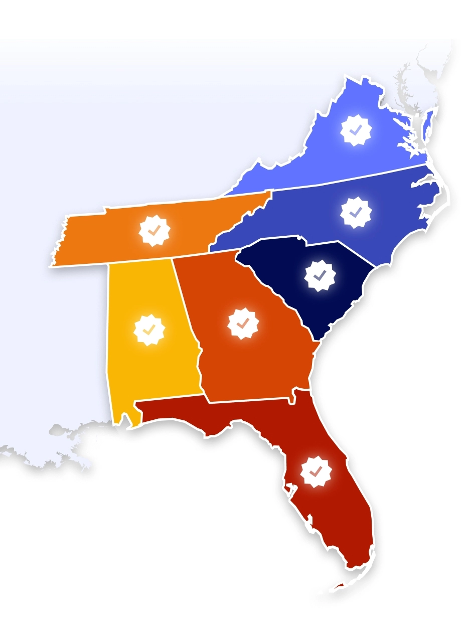 SEHPBA Region Map